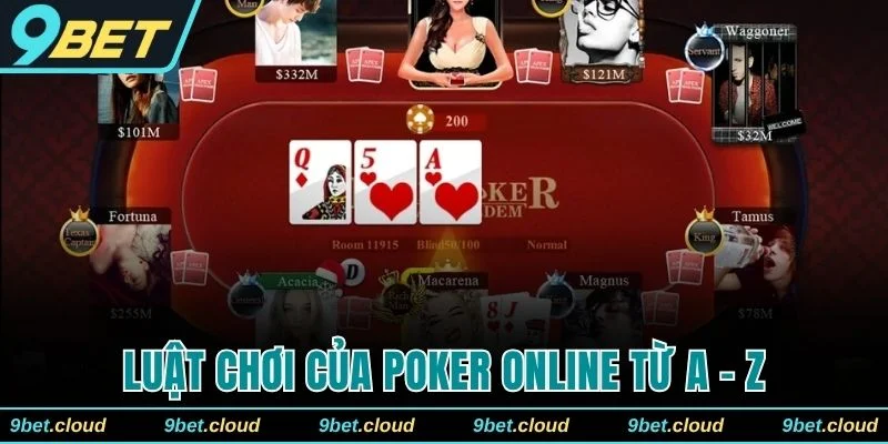 Luật chơi của Poker online chi tiết từ A - Z